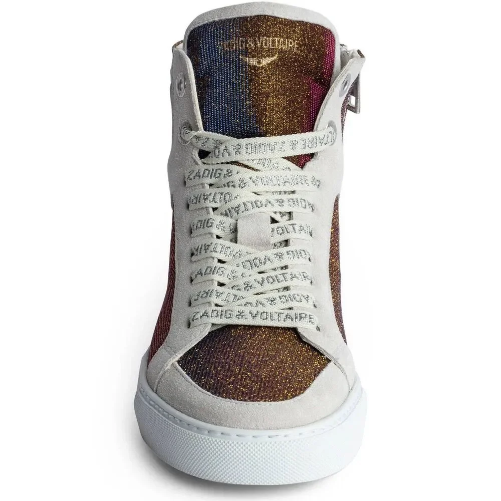 New Zadig&Voltaire Zv1747 High Flash Sneakers Size 39